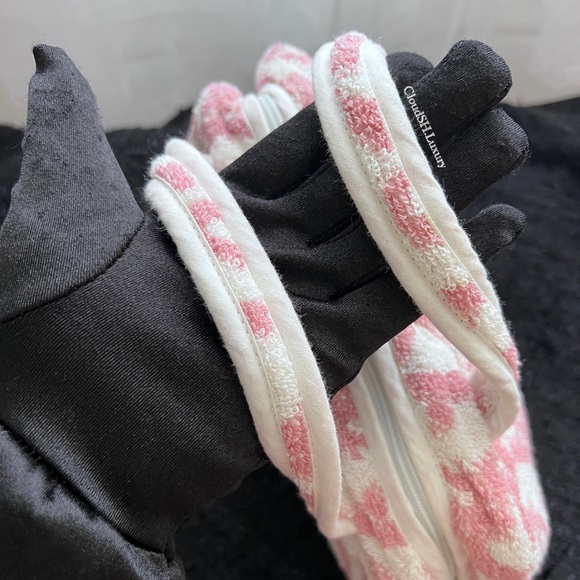 Auth Dior Pink Terry Cloth Trotter Monogram Mini Bag - Vintage - Picture 10 of 16